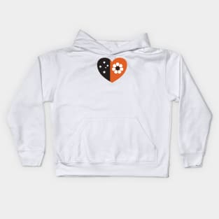 NT Flag, Heart Shape Kids Hoodie